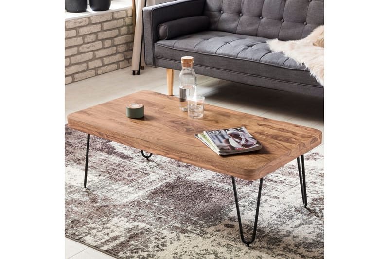 Mayotte Soffbord 115 cm - Akacia/Svart - Möbler - Vardagsrum - Soffbord & vardagsrumsbord - Soffbord