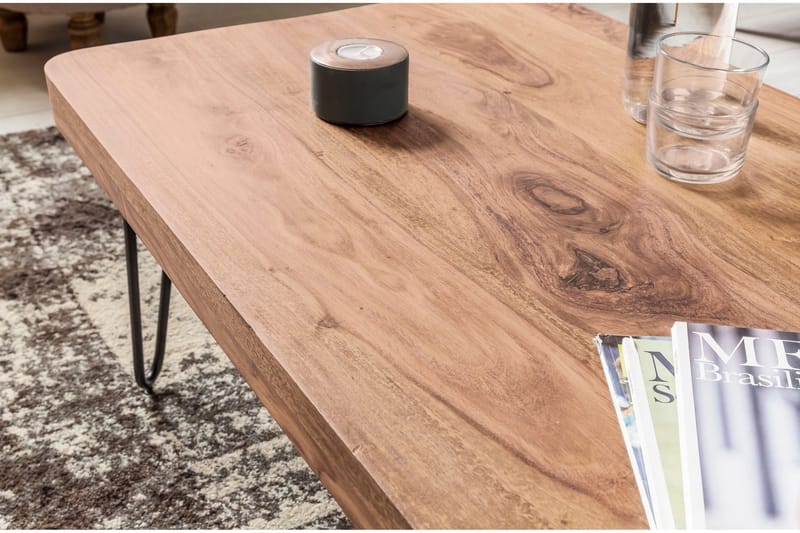 Mayotte Soffbord 115 cm - Akacia/Svart - Möbler - Vardagsrum - Soffbord & vardagsrumsbord - Soffbord