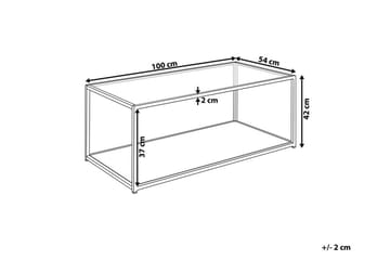 Medora Soffbord 100 cm med Förvaring Hylla - Svart - Möbler - Vardagsrum - Soffbord & vardagsrumsbord - Soffbord
