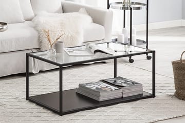 Medora Soffbord 100 cm med Förvaring Hylla - Svart - Möbler - Vardagsrum - Soffbord & vardagsrumsbord - Soffbord