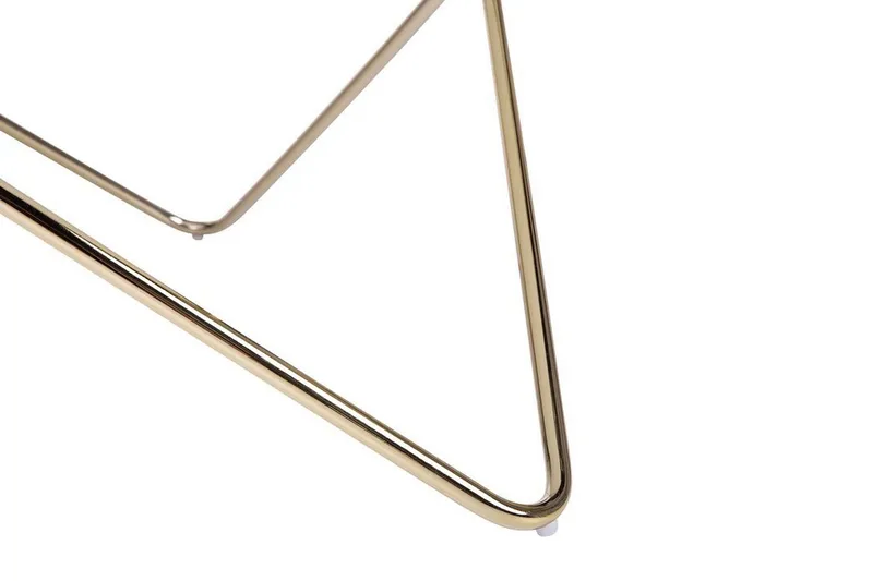 Meerah Soffbord 80 cm Runt - Glas/Svart/Guld - Möbler - Vardagsrum - Soffbord & vardagsrumsbord - Soffbord