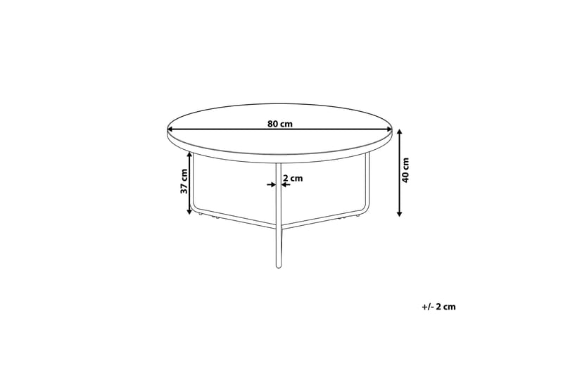 Melody L Soffbord 80 cm - Trä/Natur - Möbler - Vardagsrum - Soffbord & vardagsrumsbord - Soffbord