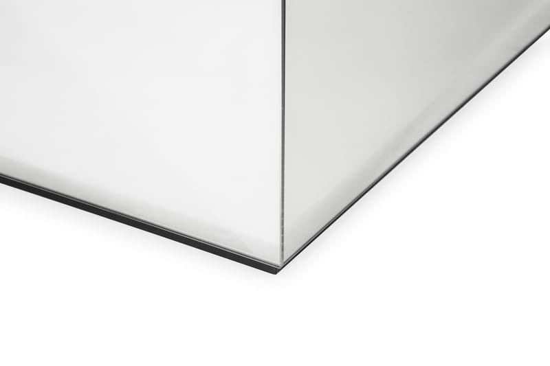 MESON Soffbord 110 cm Marmormönster Spegel/Glas/Svart - Marmorbord - Soffbord - Bord