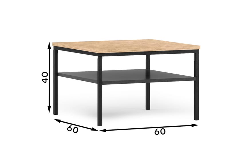 Mikako Soffbord 60 cm Ek - Möbler - Vardagsrum - Soffbord & vardagsrumsbord - Soffbord