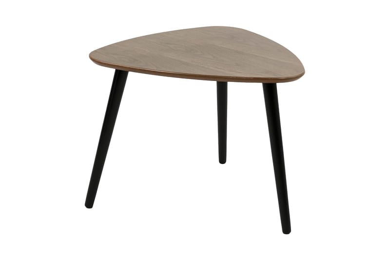 MINGEL 2st Ovala satsbord 68+62 cm Valnöt/Svart - Möbler - Vardagsrum - Soffbord & vardagsrumsbord - Soffbord