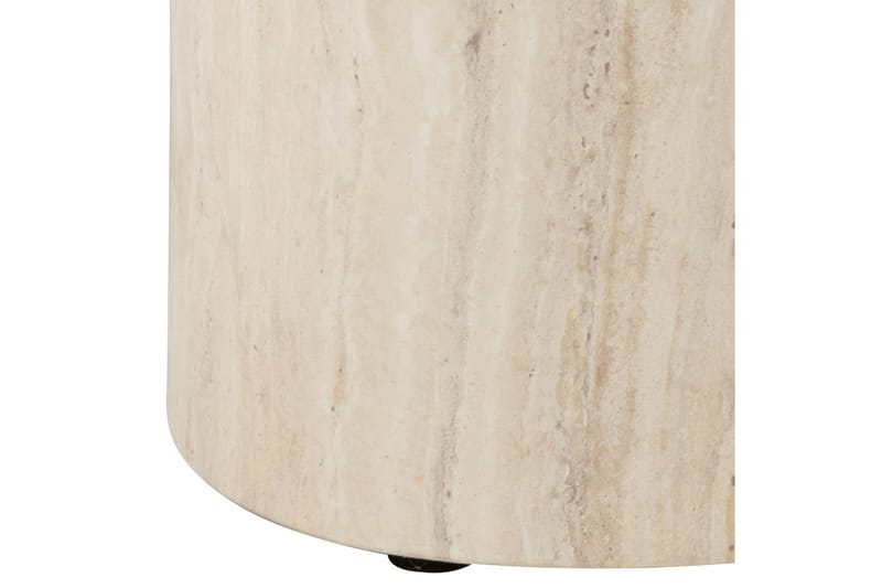 Mirol 33x48 cm Ovalt Soffbord i Sten - Beige - Möbler - Vardagsrum - Soffbord & vardagsrumsbord - Satsbord