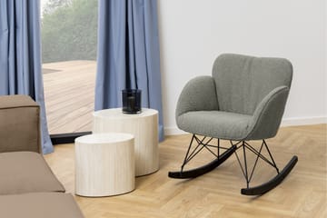 Mirol 33x48 cm Ovalt Soffbord i Sten - Beige - Möbler - Vardagsrum - Soffbord & vardagsrumsbord - Satsbord