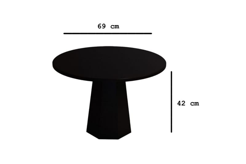 Soffbord Miu Svart - Svart - Möbler - Vardagsrum - Soffbord & vardagsrumsbord - Soffbord