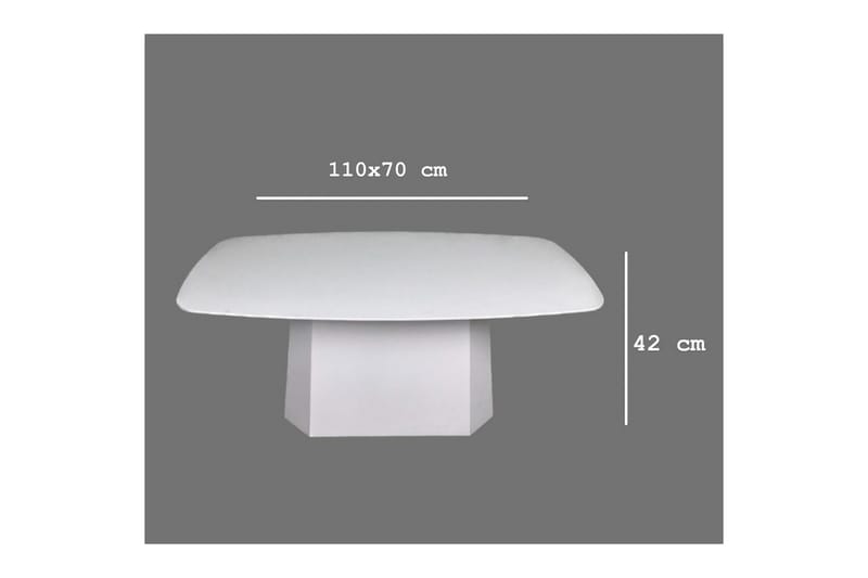 Soffbord Miu Vit - Vit - Möbler - Vardagsrum - Soffbord & vardagsrumsbord - Soffbord