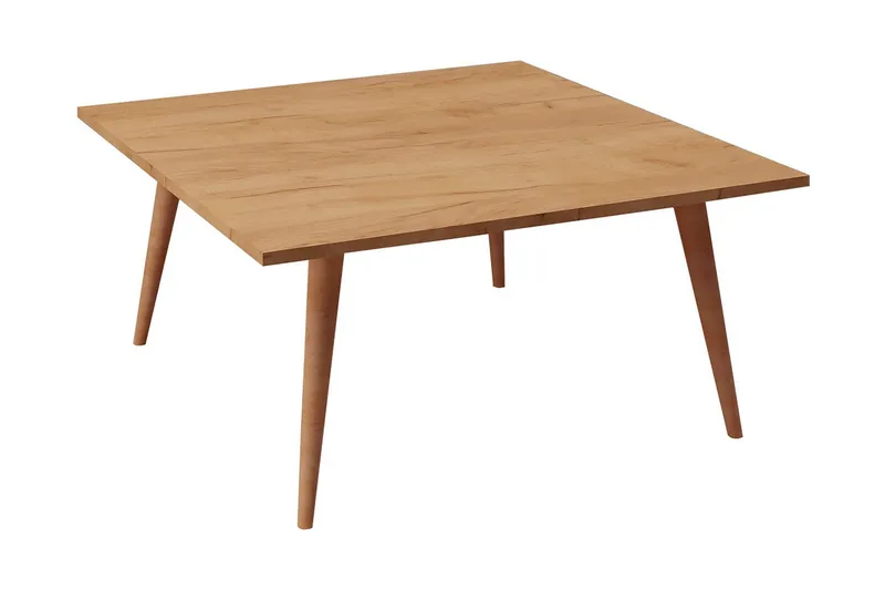 Mod Design Rektangulärt Soffbord 80 cm i Trä med Koniska Ben, Brun