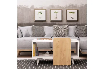 Mod Design Soffbord 80 cm med Förvaring Hylla - Trä/Vit - Möbler - Vardagsrum - Soffbord & vardagsrumsbord - Soffbord