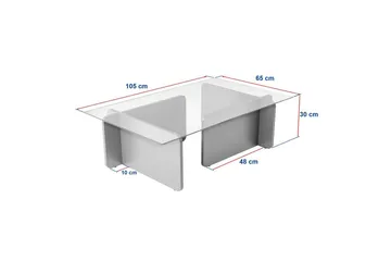 Soffbord Mony Valnöt - Valnöt - Möbler - Vardagsrum - Soffbord & vardagsrumsbord - Soffbord