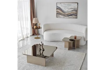 Moosonee Soffbord 80 cm - Beige - Möbler - Vardagsrum - Soffbord & vardagsrumsbord - Satsbord