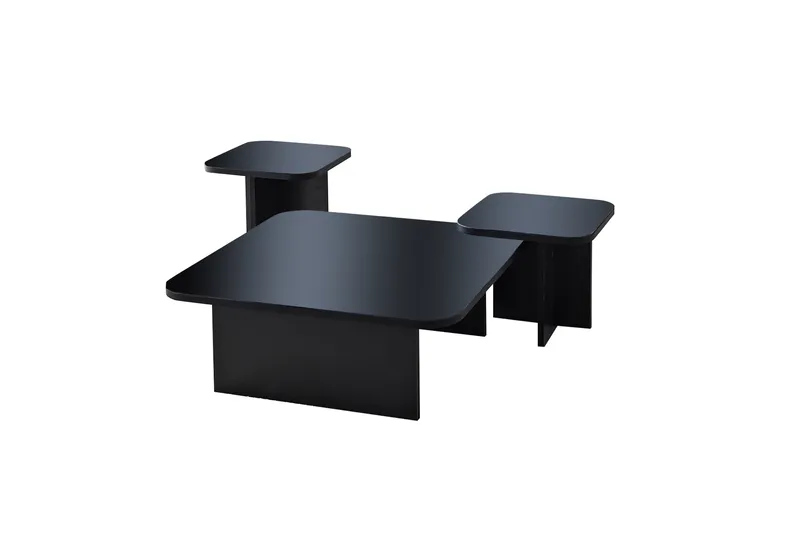 Moosonee Soffbord 80 cm - Svart - Möbler - Vardagsrum - Soffbord & vardagsrumsbord - Satsbord