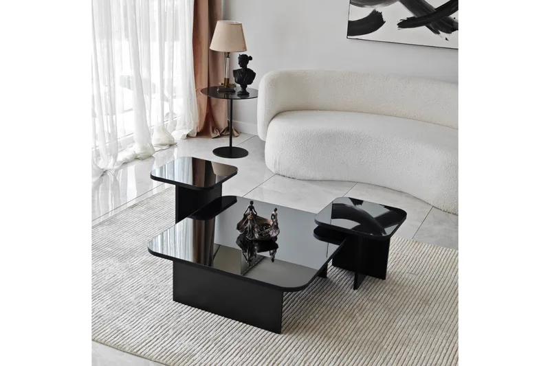 Moosonee Soffbord 80 cm - Svart - Möbler - Vardagsrum - Soffbord & vardagsrumsbord - Satsbord