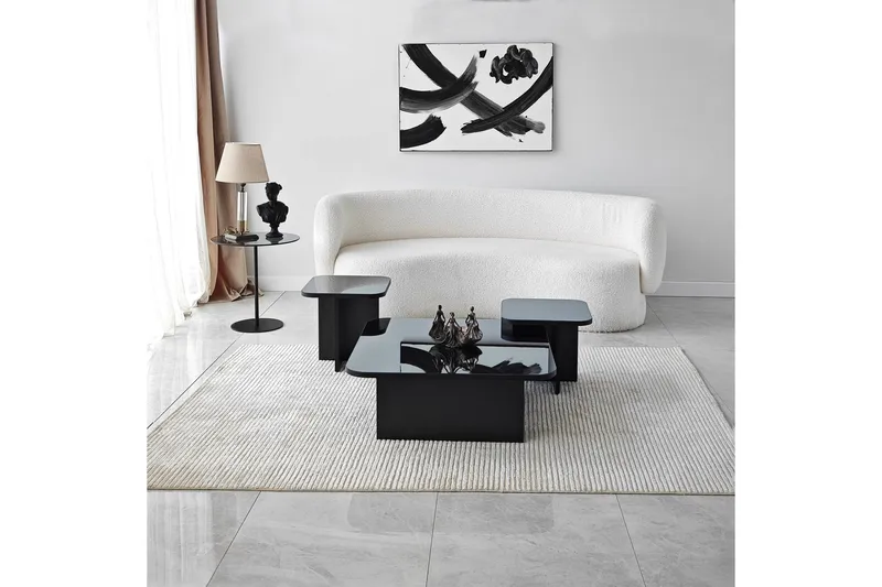 Moosonee Soffbord 80 cm - Svart - Möbler - Vardagsrum - Soffbord & vardagsrumsbord - Satsbord