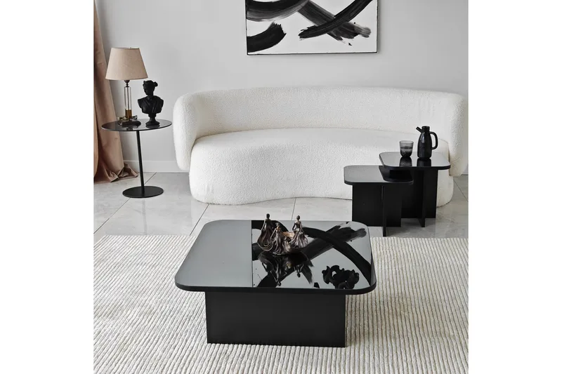 Moosonee Soffbord 80 cm - Svart - Möbler - Vardagsrum - Soffbord & vardagsrumsbord - Satsbord