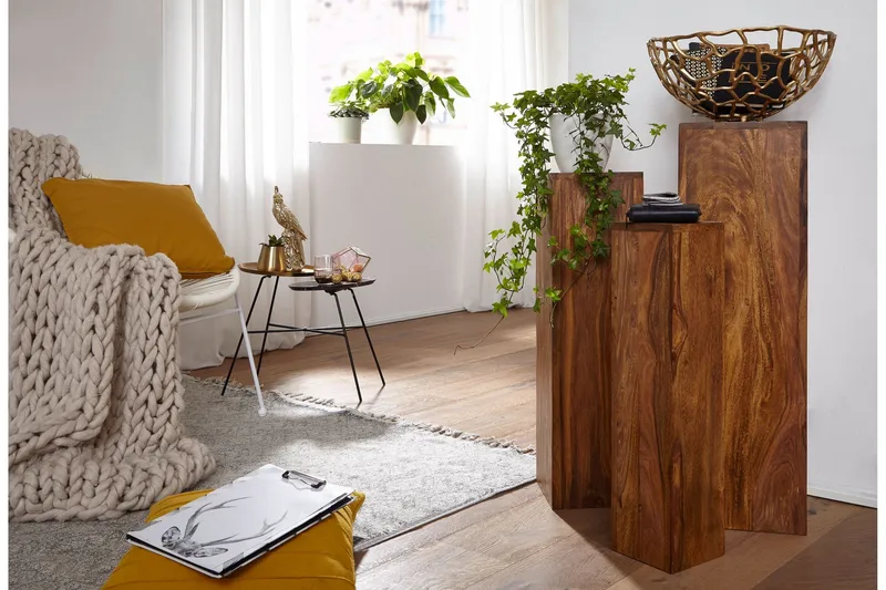 Morgillo Satsbord 3-pack - Trä/natur - Möbler - Vardagsrum - Soffbord & vardagsrumsbord - Satsbord