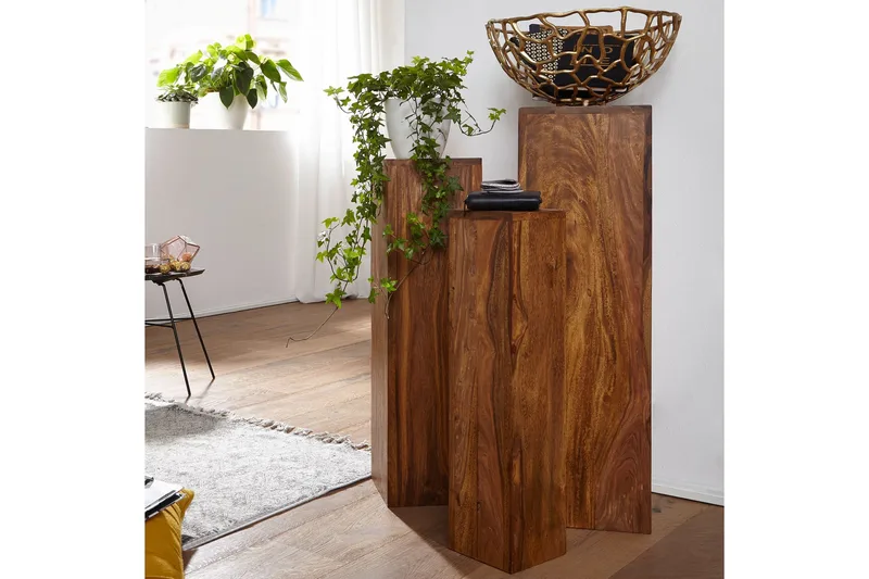 Morgillo Satsbord 3-pack, Trä/natur