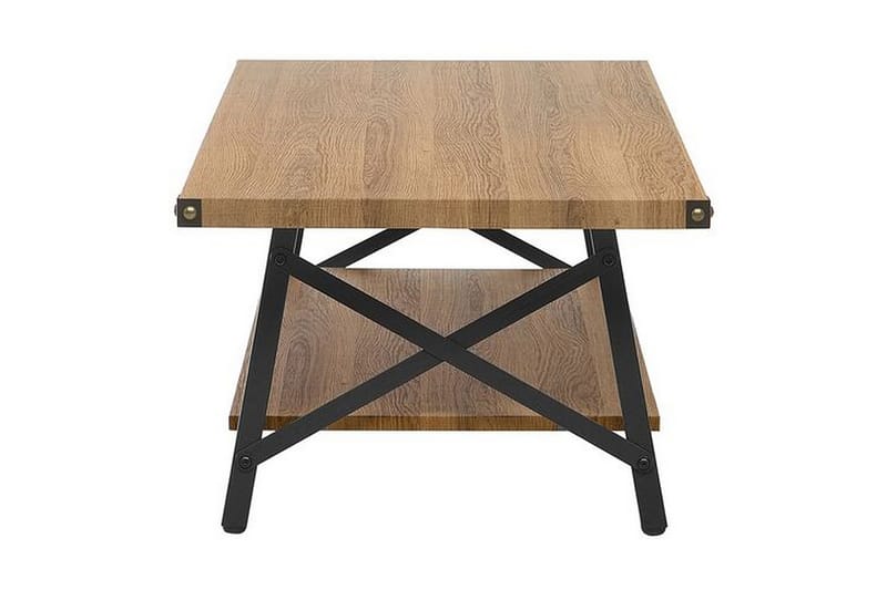 MORICLE Soffbord 100 cm med Förvaring Hylla Trä/Natur - Möbler - Vardagsrum - Soffbord & vardagsrumsbord - Soffbord