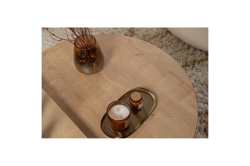 Soffbord Mukund Honey Oak Black - Honey Oak Black - Möbler - Vardagsrum - Soffbord & vardagsrumsbord - Soffbord