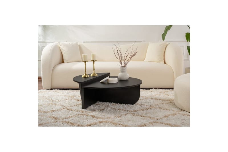 Soffbord Mukund Trä Svart - Trä Svart - Möbler - Vardagsrum - Soffbord & vardagsrumsbord - Satsbord