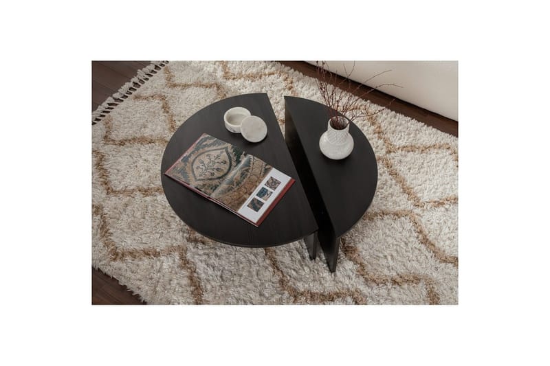 Soffbord Mukund Trä Svart - Trä Svart - Möbler - Vardagsrum - Soffbord & vardagsrumsbord - Satsbord