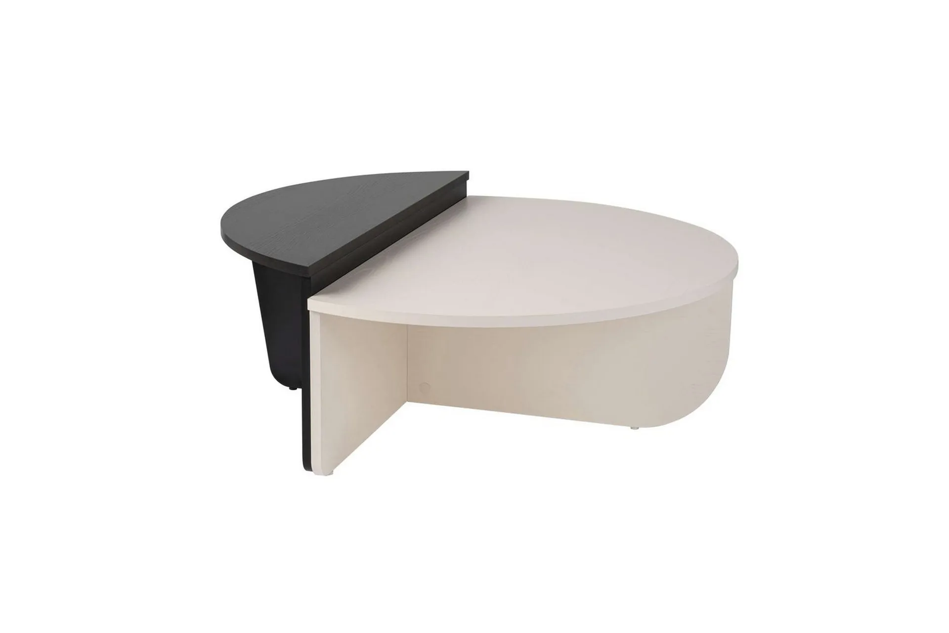 soffbord mukund trä vit trä svart - trä vit trä svart