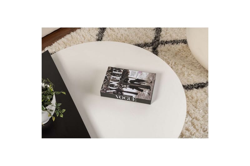 Soffbord Mukund Trä Vit Trä Svart - Trä Vit Trä Svart - Möbler - Vardagsrum - Soffbord & vardagsrumsbord - Satsbord