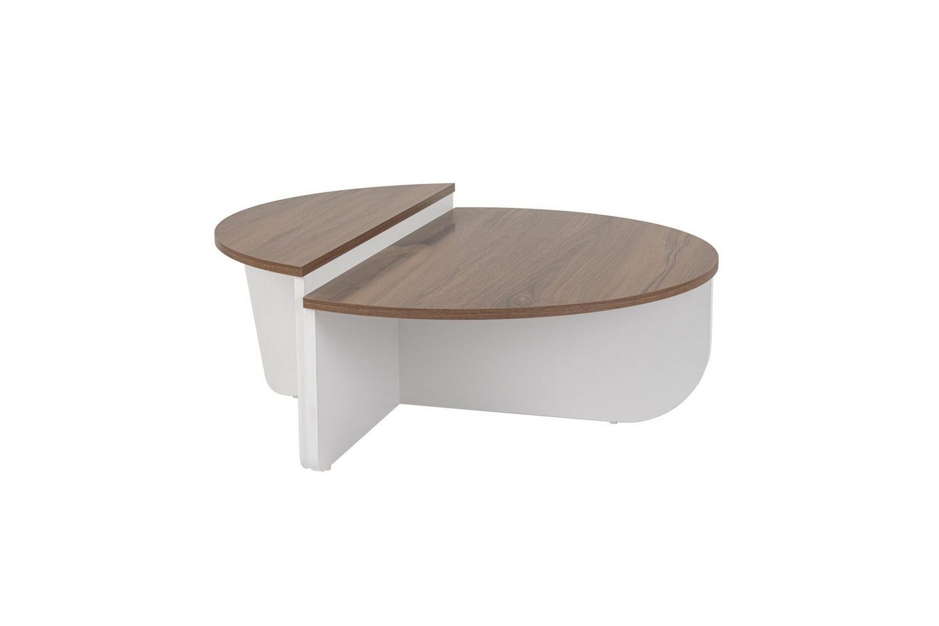 Soffbord Mukund Valn&ouml;t Vit - Valn&ouml;t Vit