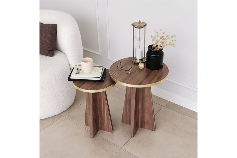 Munne Soffbord 40 cm - Valnöt - Möbler - Vardagsrum - Soffbord & vardagsrumsbord - Satsbord