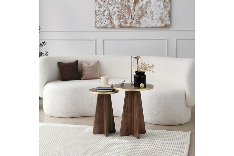 Munne Soffbord 40 cm - Valnöt - Möbler - Vardagsrum - Soffbord & vardagsrumsbord - Satsbord