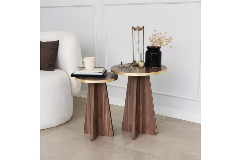 Munne Soffbord 40 cm - Valnöt - Möbler - Vardagsrum - Soffbord & vardagsrumsbord - Satsbord