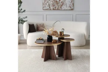Munne Soffbord 40 cm - Valnöt - Möbler - Vardagsrum - Soffbord & vardagsrumsbord - Satsbord
