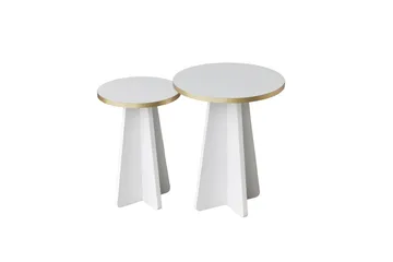 Munne Soffbord 40 cm - Vit - Möbler - Vardagsrum - Soffbord & vardagsrumsbord - Satsbord