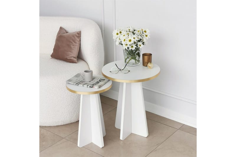 Munne Soffbord 40 cm - Vit - Möbler - Vardagsrum - Soffbord & vardagsrumsbord - Satsbord