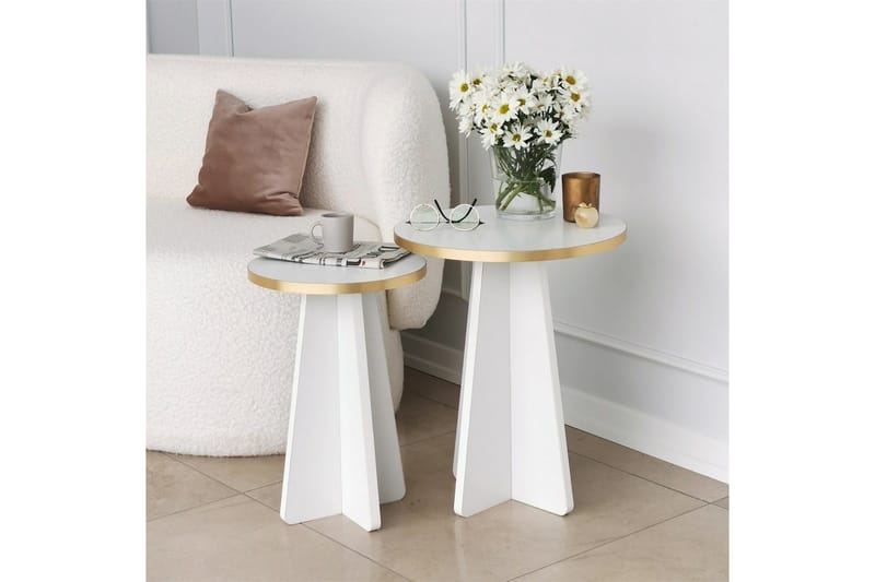 Munne Soffbord 40 cm - Vit - Möbler - Vardagsrum - Soffbord & vardagsrumsbord - Satsbord