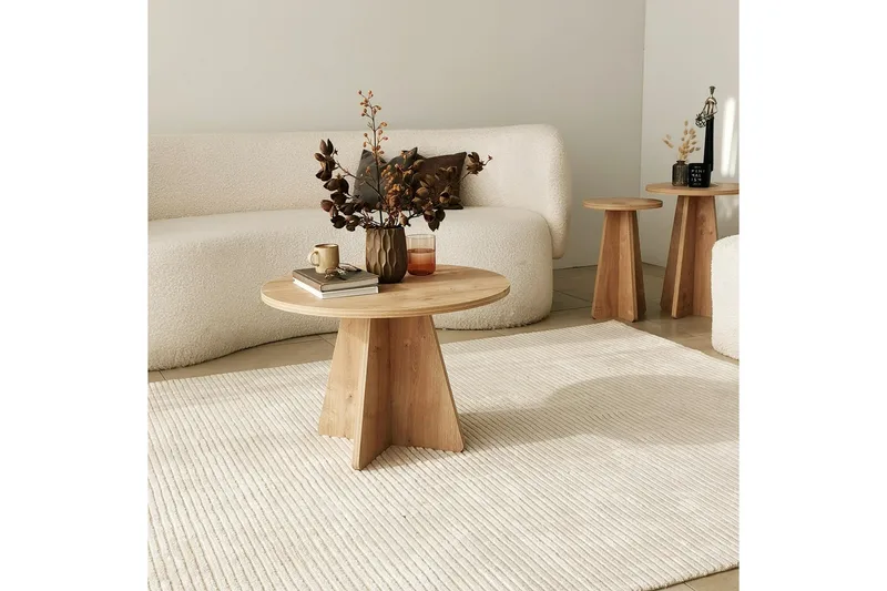 Munne Soffbord 60 cm - Ek - Möbler - Vardagsrum - Soffbord & vardagsrumsbord - Soffbord