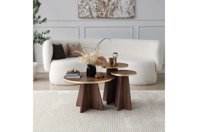 Munne Soffbord 60 cm - Valnöt - Möbler - Vardagsrum - Soffbord & vardagsrumsbord - Soffbord