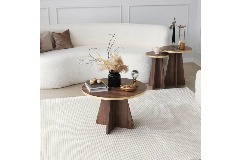 Munne Soffbord 60 cm - Valnöt - Möbler - Vardagsrum - Soffbord & vardagsrumsbord - Soffbord