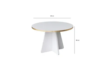 Munne Soffbord 60 cm - Vit - Möbler - Vardagsrum - Soffbord & vardagsrumsbord - Soffbord