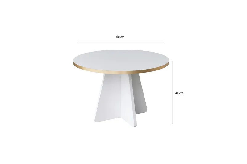 Munne Soffbord 60 cm - Vit - Möbler - Vardagsrum - Soffbord & vardagsrumsbord - Soffbord