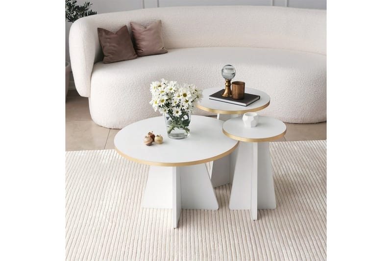 Munne Soffbord 60 cm - Vit - Möbler - Vardagsrum - Soffbord & vardagsrumsbord - Soffbord