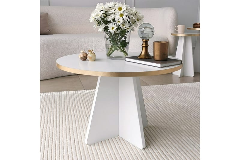 Munne Soffbord 60 cm - Vit - Möbler - Vardagsrum - Soffbord & vardagsrumsbord - Soffbord