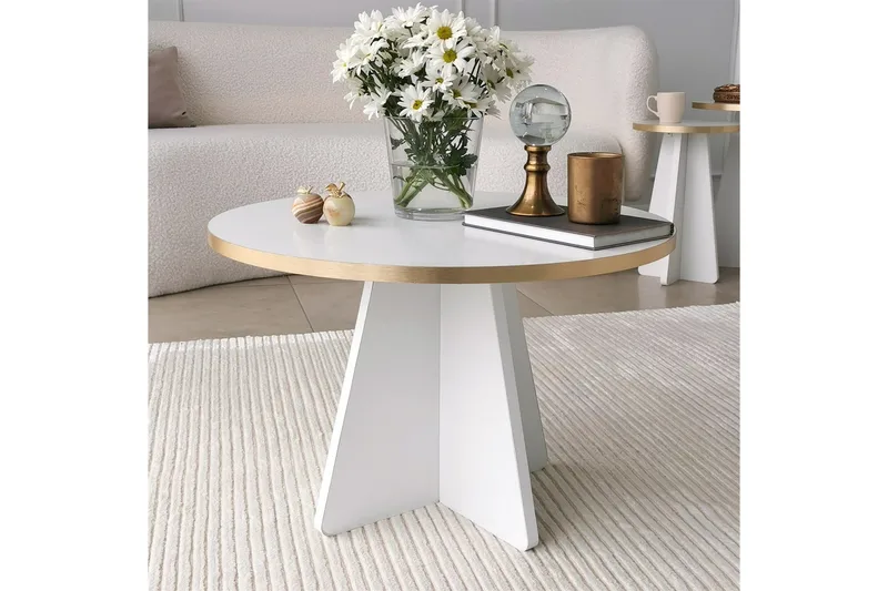 Munne Soffbord 60 cm - Vit - Möbler - Vardagsrum - Soffbord & vardagsrumsbord - Soffbord