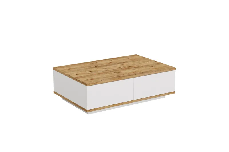 Najar Rektangulärt Soffbord i Trä med Nedfällbara Luckor - Brun - Möbler - Vardagsrum - Soffbord & vardagsrumsbord - Soffbord