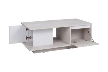 Najera Soffbord 120 cm med Förvaring - Valnötsbrun/Svart - Möbler - Vardagsrum - Soffbord & vardagsrumsbord - Soffbord