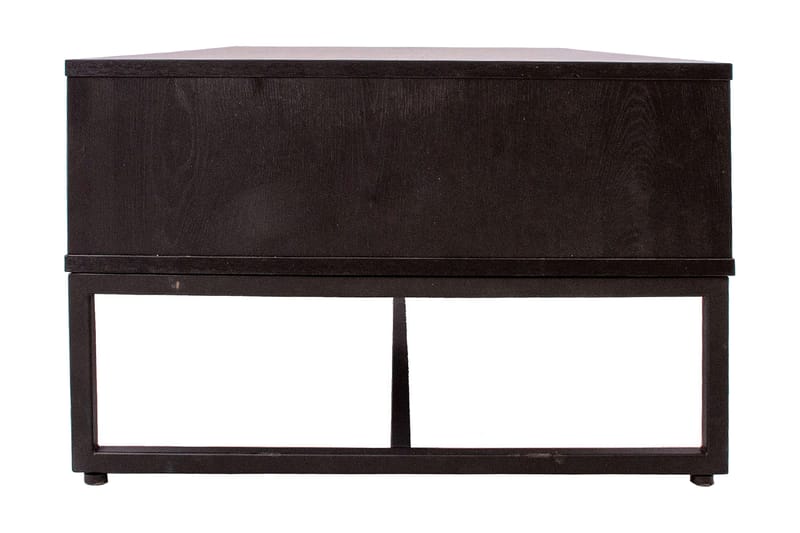 Nauerna Soffbord 110 cm med Förvaring 2 Lådor - Ekfärg/Svart - Möbler - Vardagsrum - Soffbord & vardagsrumsbord - Soffbord