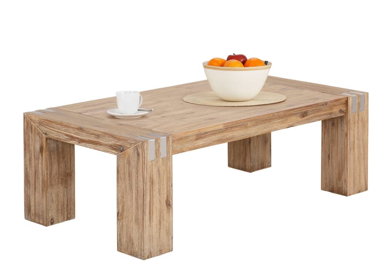 NISATI Soffbord 103 Akacia Brun - Möbler - Vardagsrum - Soffbord & vardagsrumsbord - Soffbord