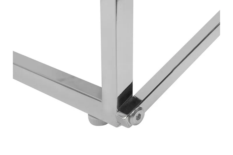 Nod Soffbord 100 cm Marmormönster - Vit/Silver - Möbler - Vardagsrum - Soffbord & vardagsrumsbord - Soffbord